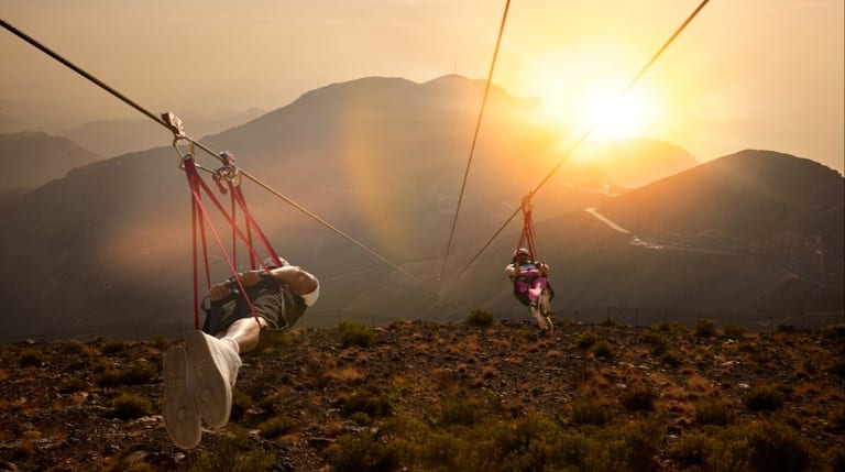 Jebel Jais Zipline Highlights — 1 Days United Arab Emirates Tour Package by Green Apple Travel