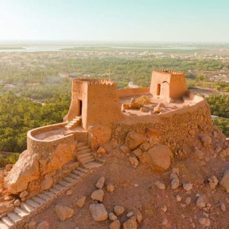 Ras Al Khaimah City Tour — Hamra Village, Al Marjan Island, Al Dhayah Fort, Mohammad Bin Salem Mosque, National Museum, Old Souk — 1 Days United Arab Emirates Tour Package by Green Apple Travel