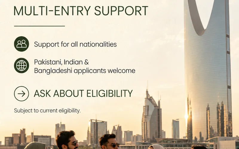 تأشيرة السعودية متعددة الدخول لمقيمي الإمارات — Green Apple Travel & Tourism, Dubai