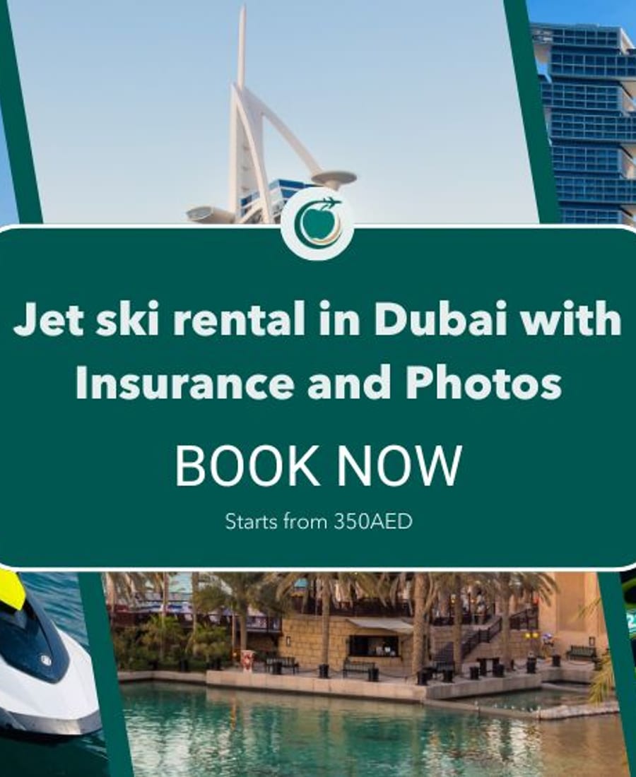 Jet ski rental in Dubai with insurance and photos — Green Apple Travel & Tourism, Dubai