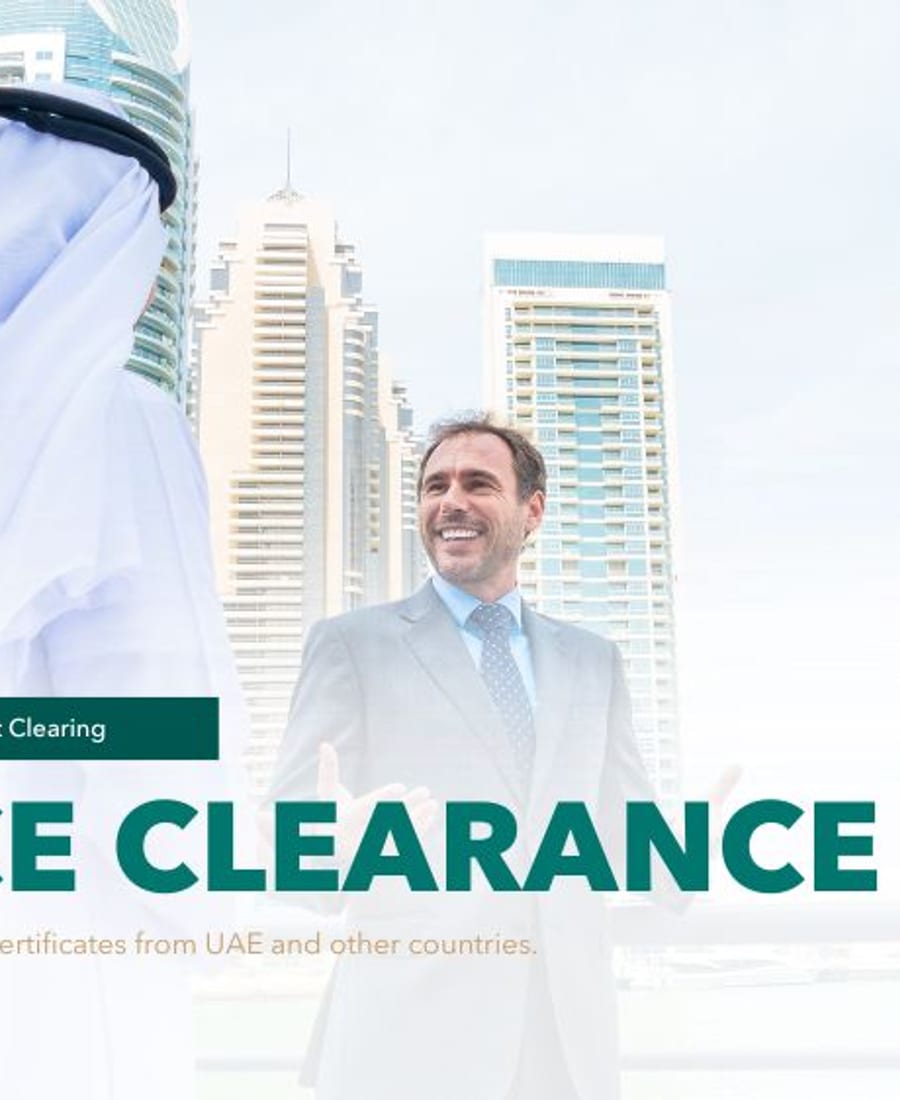 Сертификат о несудимости ОАЭ — Green Apple Travel & Tourism, Dubai