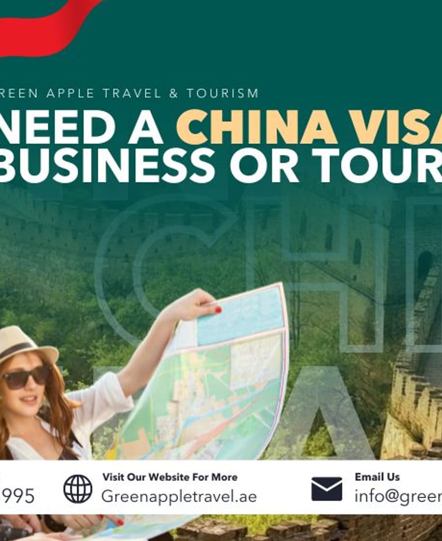 تأشيرة الأعمال إلى الصين — Green Apple Travel & Tourism, Dubai