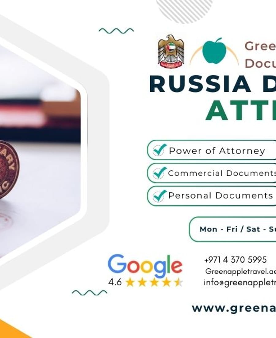 Легализация коммерческих документов для России в ОАЭ — Green Apple Travel & Tourism, Dubai