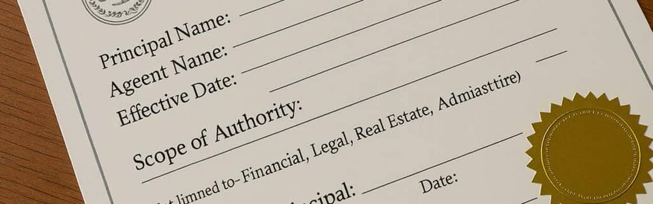 Power of Attorney Attestation