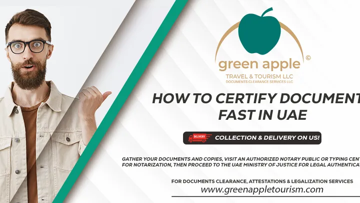 Certified True Copy Services with Green Apple Documents Clearance in Dubai, UAE